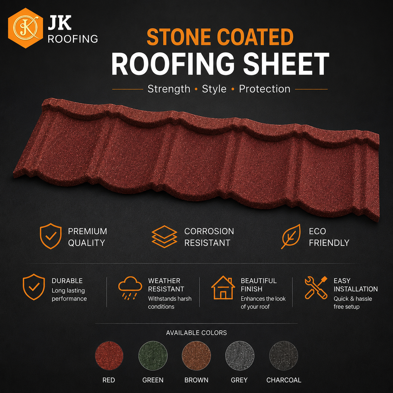 STONE COATED METAL SHEET